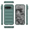 For Google Pixel 9 Pro XL 5G Magic Shield TPU + Flannel Phone Case(Dark Green)