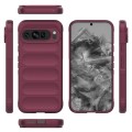 For Google Pixel 9 Pro XL 5G Magic Shield TPU + Flannel Phone Case(Wine Red)