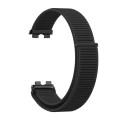 For Huawei Band 8 16mm Woven Nylon Loop Watch Band(Black)