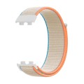 For Huawei Band 8 16mm Woven Nylon Loop Watch Band(Milky White)