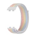 For Huawei Band 8 16mm Woven Nylon Loop Watch Band(Colorful)