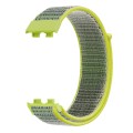 For Huawei Band 8 16mm Woven Nylon Loop Watch Band(Bright Yellow)