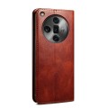 For OPPO Find X7 Pro/Find X7 Ultra Oil Wax Crazy Horse Texture Leather Phone Case(Brown)