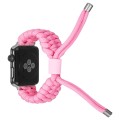 Stretch Plain Silicone Bean Watch Band For Apple Watch SE 2022 44mm(Light Pink)