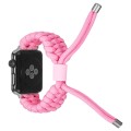 Stretch Plain Silicone Bean Watch Band For Apple Watch 5 40mm(Light Pink)