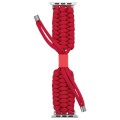 Stretch Plain Silicone Bean Watch Band For Apple Watch 2 42 mm(Red)