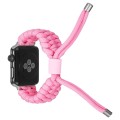 Stretch Plain Silicone Bean Watch Band For Apple Watch SE 2023 44mm(Light Pink)