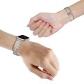 3-Beads Stripe Metal Watch Band For Apple Watch Ultra 49mm(Starlight)