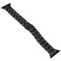 3-Beads Stripe Metal Watch Band For Apple Watch SE 2023 40mm(Black)