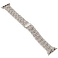 3-Beads Stripe Metal Watch Band For Apple Watch 9 45mm(Starlight)