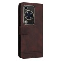 For Huawei Enjoy 70 Skin Feel Life Tree Metal Button Leather Phone Case(Brown)