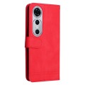 For Huawei nova 12 Pro Skin Feel Life Tree Metal Button Leather Phone Case(Red)