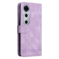 For Huawei nova 12 Pro Skin Feel Life Tree Metal Button Leather Phone Case(Purple)
