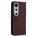 For Huawei nova 12 Pro Skin Feel Life Tree Metal Button Leather Phone Case(Brown)