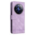 For Realme 12 Pro+ Skin Feel Life Tree Metal Button Leather Phone Case(Purple)