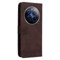 For Realme 12 Pro+ Skin Feel Life Tree Metal Button Leather Phone Case(Brown)