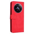 For Realme 12 5G Skin Feel Life Tree Metal Button Leather Phone Case(Red)