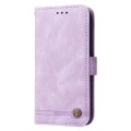 For Realme 12 5G Skin Feel Life Tree Metal Button Leather Phone Case(Purple)