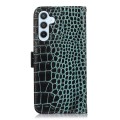 For Samsung Galaxy S24 Crocodile Top Layer Cowhide Leather Phone Case(Green)