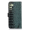 For Samsung Galaxy A25 5G Global Crocodile Top Layer Cowhide Leather Phone Case(Green)