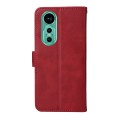 For Huawei nova 12 Classic Calf Texture Flip Leather Phone Case(Red)