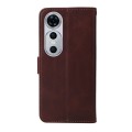 For Huawei nova 12 Pro Classic Calf Texture Flip Leather Phone Case(Brown)