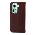 For OPPO Reno11 5G Global Classic Calf Texture Flip Leather Phone Case(Brown)