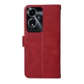 For OPPO A59 5G / A2m Classic Calf Texture Flip Leather Phone Case(Red)