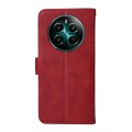 For Realme 12+ Classic Calf Texture Flip Leather Phone Case(Red)