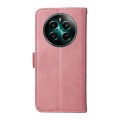 For Realme 12+ Classic Calf Texture Flip Leather Phone Case(Rose Gold)