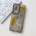 For Xiaomi Redmi K60 Oil Painting Electroplating TPU Phone Case(Grey)