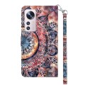 For Xiaomi 12 Pro 3D Painted Pattern Leather Phone Case(Colorful Mandala)