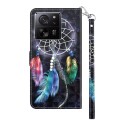 For Xiaomi 13T Pro 3D Painted Pattern Leather Phone Case(Colorful Dreamcatcher)