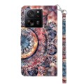 For Xiaomi 13T Pro 3D Painted Pattern Leather Phone Case(Colorful Mandala)