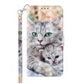For Xiaomi Redmi Note 13 Pro 5G 3D Painted Pattern Leather Phone Case(Two Loving Cats)