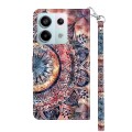 For Xiaomi Redmi Note 13 Pro 5G 3D Painted Pattern Leather Phone Case(Colorful Mandala)