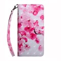 For Xiaomi Redmi Note 13 Pro 5G 3D Painted Pattern Leather Phone Case(Red Flower)