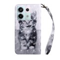 For Xiaomi Redmi Note 13 Pro 5G 3D Painted Pattern Leather Phone Case(Smile Cat)