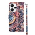 For Xiaomi Redmi Note 13 Pro+ 3D Painted Pattern Leather Phone Case(Colorful Mandala)
