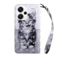 For Xiaomi Redmi Note 13 Pro+ 3D Painted Pattern Leather Phone Case(Smile Cat)