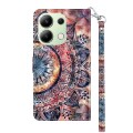 For Xiaomi Redmi Note 13 4G 3D Painted Pattern Leather Phone Case(Colorful Mandala)