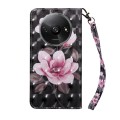 For Xiaomi Redmi A3 3D Painted Pattern Leather Phone Case(Pink Flower)