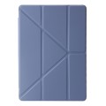 For Xiaomi Redmi Pad SE Clear Acrylic Deformation Leather Tablet Case(Lavender)