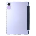 For Xiaomi Redmi Pad SE Clear Acrylic Deformation Leather Tablet Case(Dark Blue)