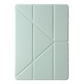 For Xiaomi Redmi Pad SE Clear Acrylic Deformation Leather Tablet Case(Green)