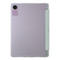 For Xiaomi Redmi Pad SE Clear Acrylic Deformation Leather Tablet Case(Green)