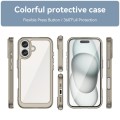 For iPhone 16 Pro Max Colorful Series Acrylic + TPU Phone Case(Transparent Grey)