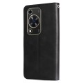 For Huawei Enjoy 70 Calf Texture Zipper Leather Phone Case(Black)