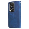 For Huawei Enjoy 70 Calf Texture Zipper Leather Phone Case(Blue)