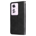 For OPPO Reno11 F Global / F25 Pro Global Fashion Calf Texture Zipper Leather Phone Case(Black)